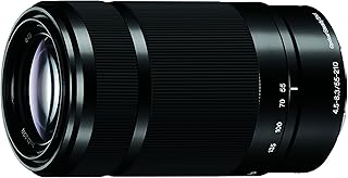 Sony E 55-210mm F4.5-6.3 Lens for Sony E-Mount Cameras - Black (Renewed)