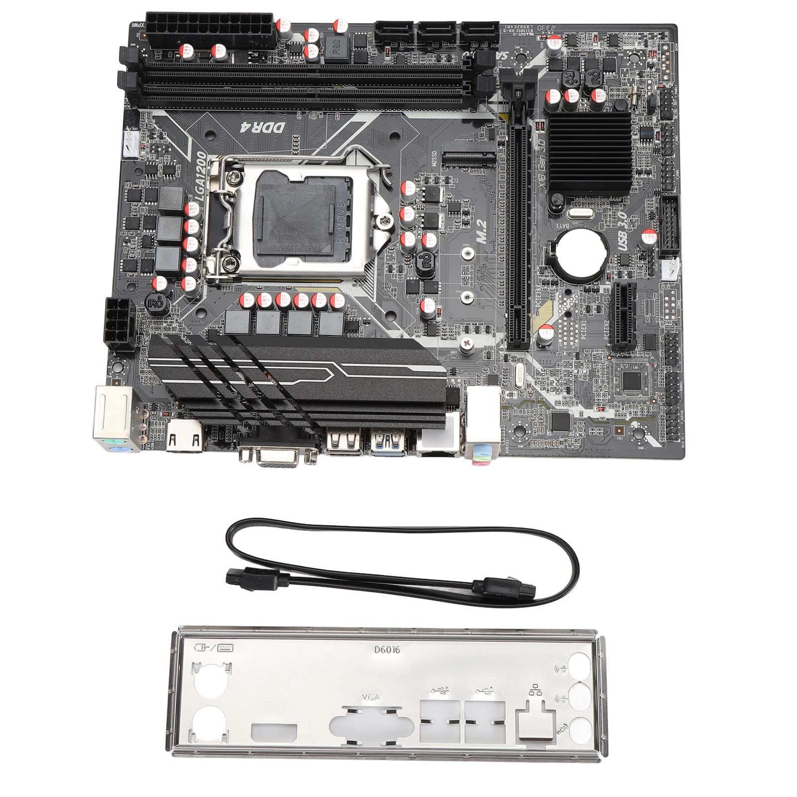 Płyta Główna H510 Gen 3.0, Płyta Główna ATX z podwójną pamięcią DDR4, Płyta Główna z Gniazdem PCI-E 16X Gen 3.0 z Radiatorem dla Procesora 10 11