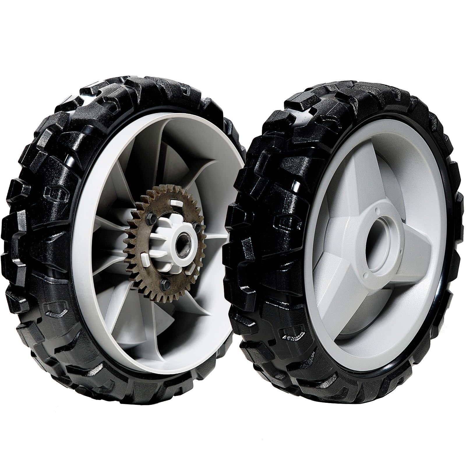 580365301 Ruedas de transmisión para cortacésped Hus qvarna 593198101 Rueda de 8 pulgadas compatible con L321AH, LC221A HU675AWD, HU700AWD, HU725AWD, HU800AWD, Craftsma n GCV-160, 2 unidades