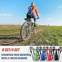 Vista 6 de Chunful Hydration Backpack with 2L Water Bladder, Lightweight Hydration Pack Outdoor Water Backpack for Men Women Running Cycling Biking Climbing