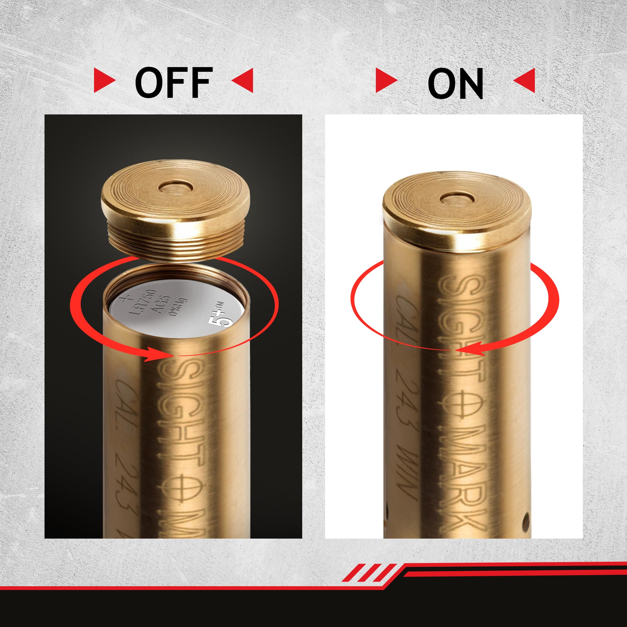 Sightmark collimatore Laser boresight Cal. 308win,243win,7mm,260rem,358win