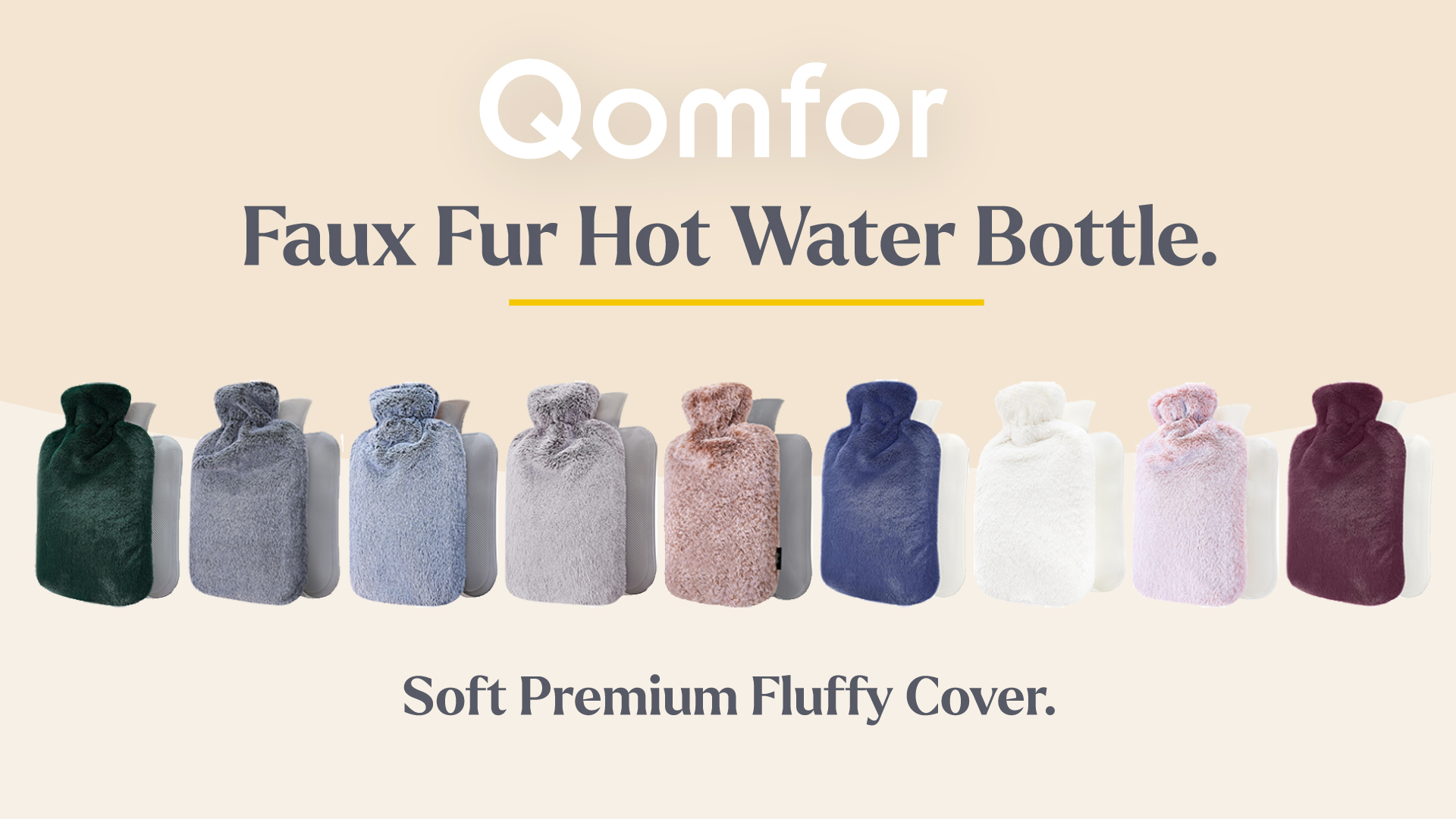 Amazon.com: Qomfor Hot Water Bottle with Soft Cover - 1.8L Large