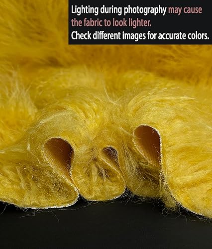 Vista 64 de Pelo sintético de pelo largo, pelo largo, lujoso, para coser, cosplay, disfraz, decoraciones, 60 pulgadas de ancho, vendido por The Yard