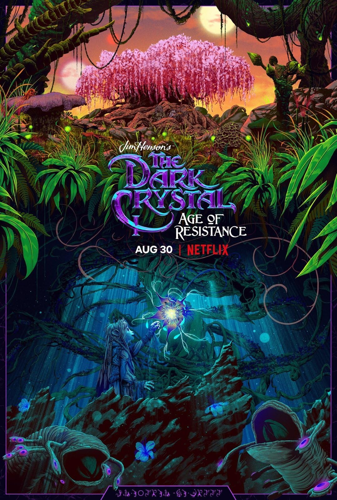 Dark Crystal Age of Resistance 34 A0 Poster on Canvas - Movie Art Poster in varie dimensioni per idee soggiorno o camera da letto. Immagini di film cult senza bordi Classic Iconic 70s 80s 90s Vintage