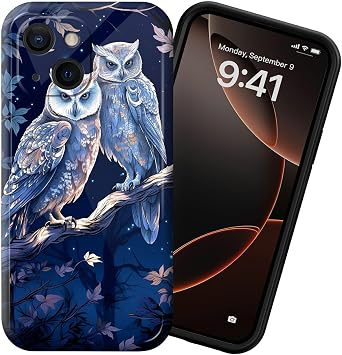 for iPhone 15 6.1" Phone Case Hard PC Shell Full Protection Shockproof Protective Cover for iPhone 15 6.1",Blue Wls