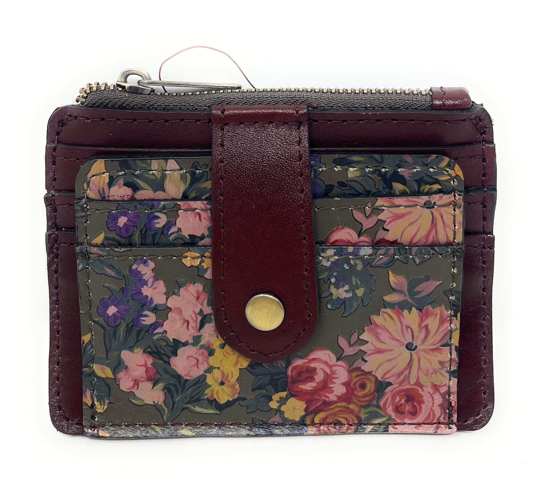 Patricia Nash Leather Cassis ID Card Case Wallet, English Country
