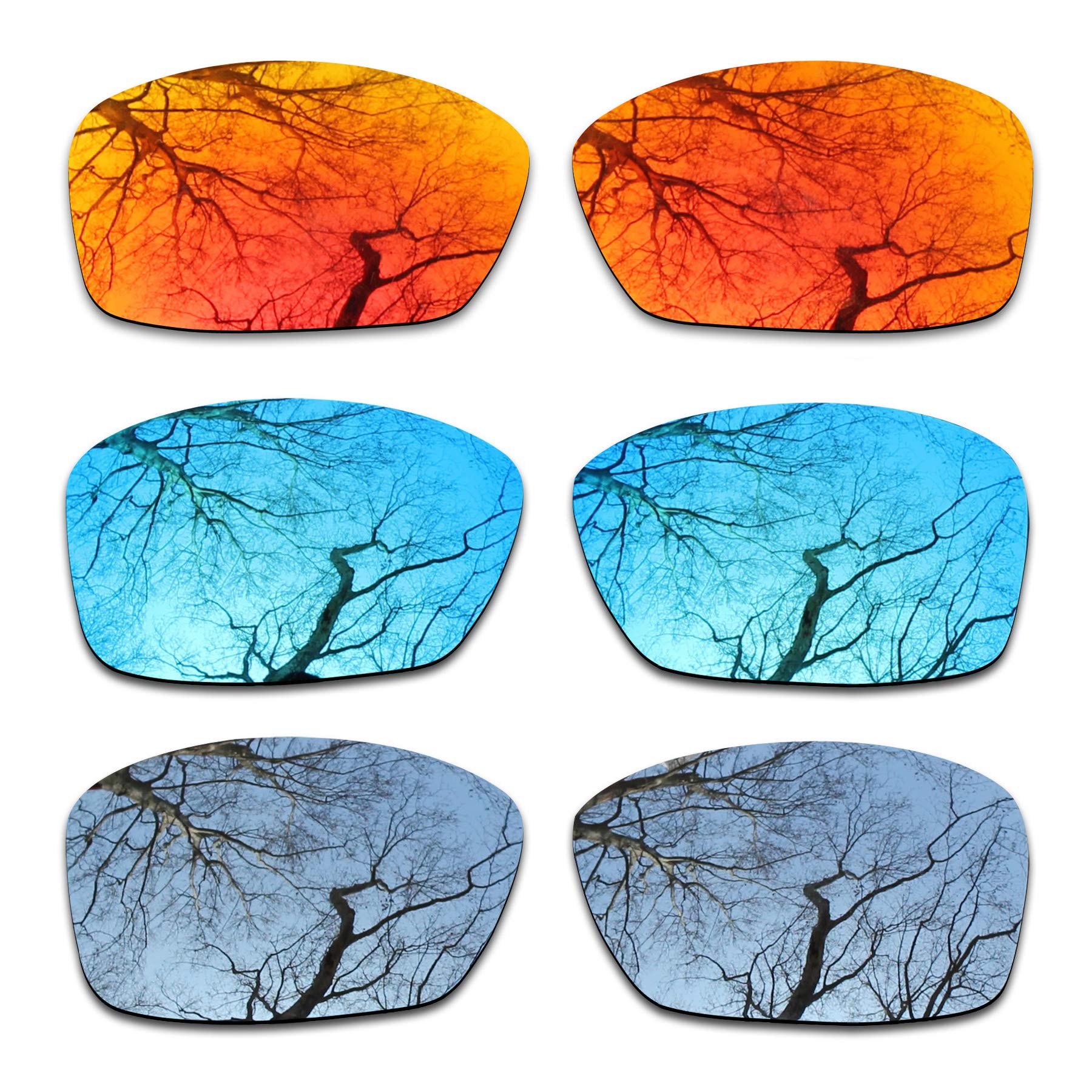 ToughAsNails 3 Pair Polarized Replacement Lenses for Oakley Hijinx Pack-IFS3