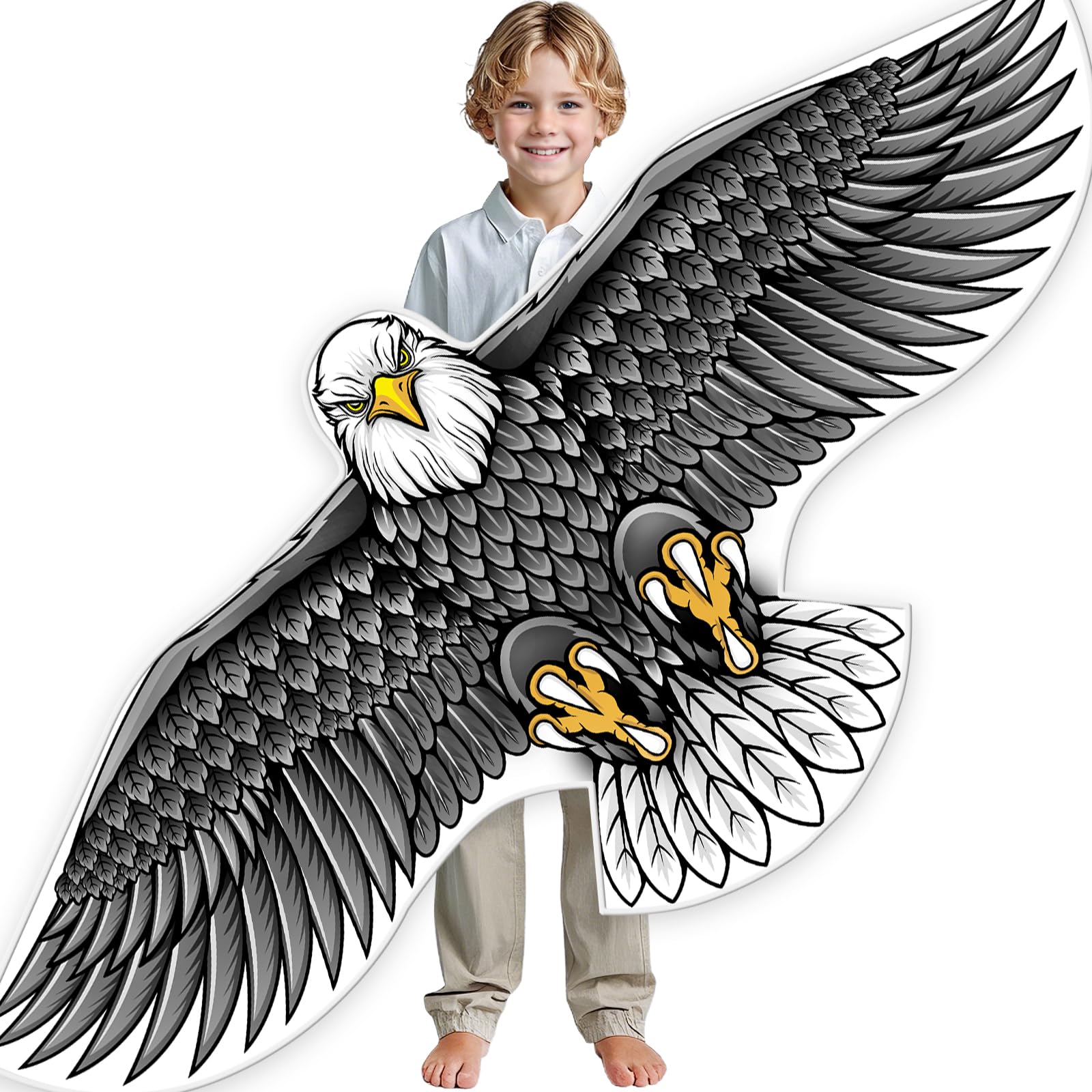 Eagle Kites for Adult and Kids，Extremely Easy to Fly for Beginners,Single Line Beach and Park