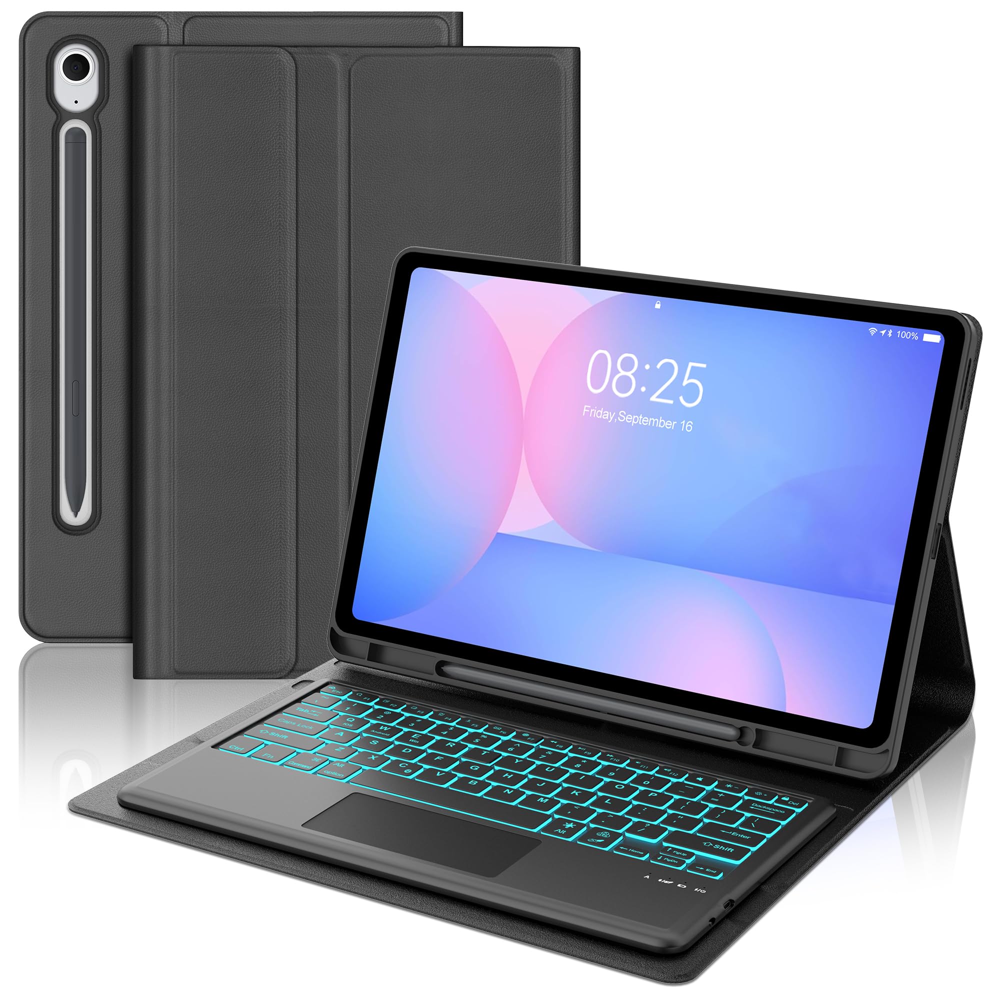 【美品】Galaxy tab S10 FE　キーボード&フィルム　フルセット Amazon.com: Touch Keyboard Case for Samsung Galaxy Tab S10 FE+