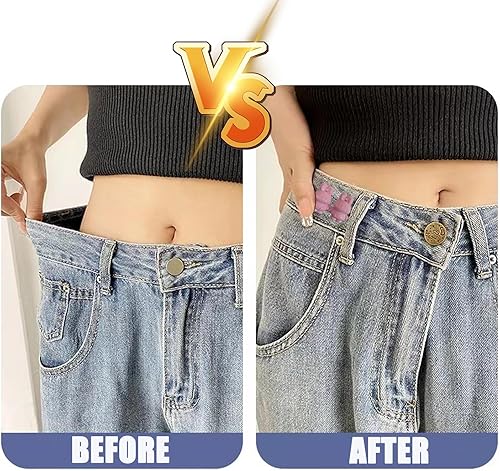 Miniatura 10 de Pines de botón de jeans, botón de mezclilla desmontable para jeans sueltos, botones ajustables sin costura, clips para pantalones de mezclilla para