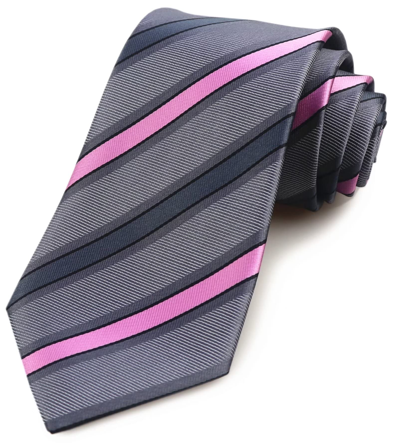 Men's Striped Patterned Tie Polka Dots Jacquard Formal Designer Neckties