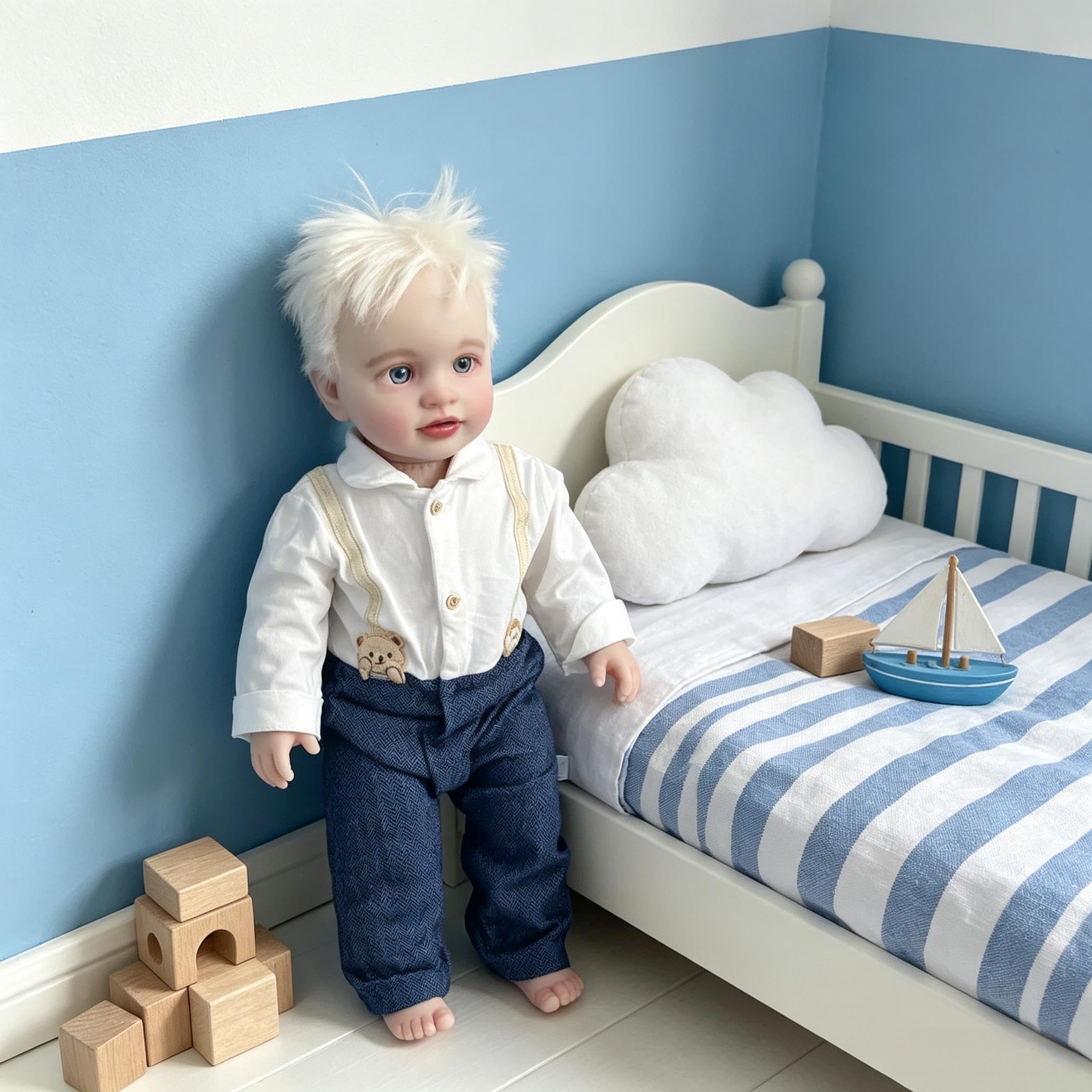 Realistische Reborn Kleinkind Puppen Pippa 26 Zoll 66 cm große Größe Lebensechte Reborn Babypuppen Tuch Körper Lebhafte Kleinkind Puppe Silikon Babypuppe für Kinder Geschenk