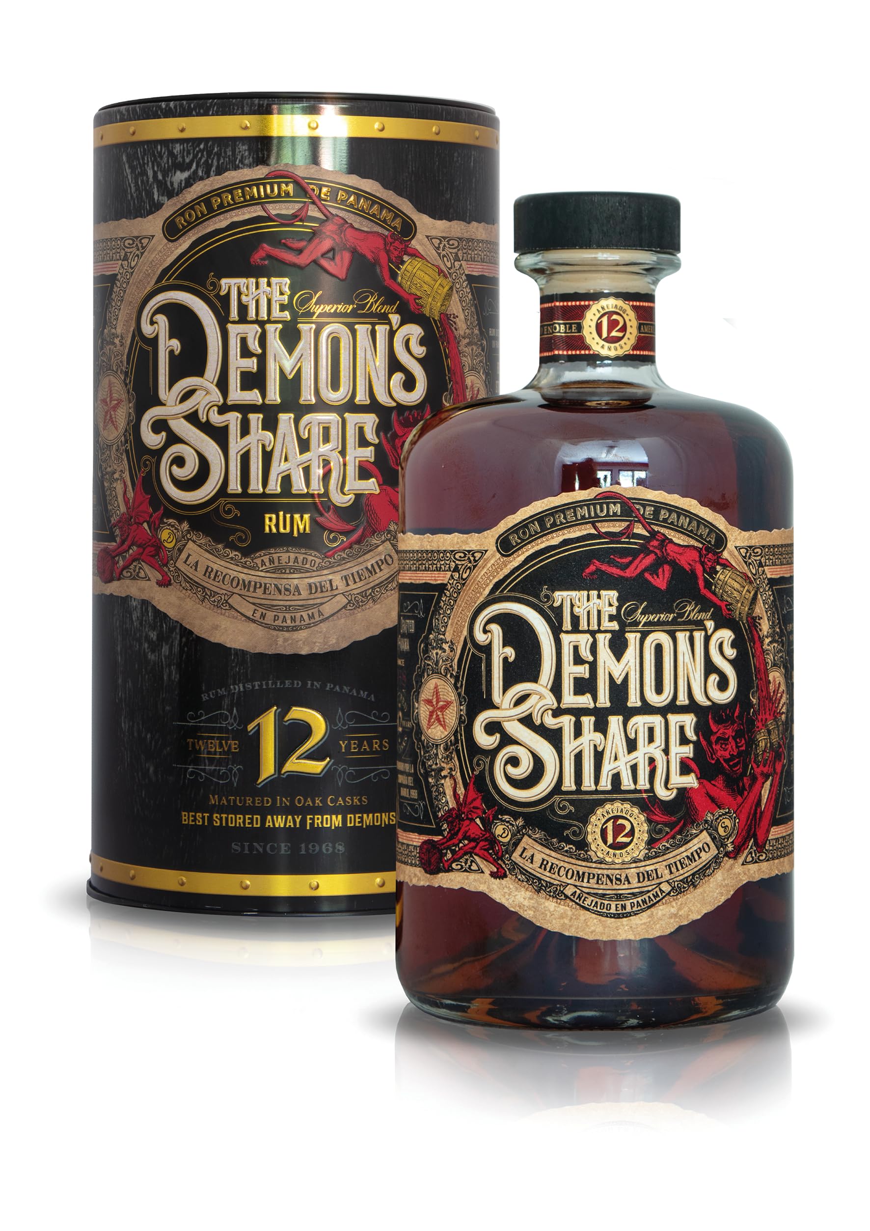The Demon's Share 12 Years Old, Rum aus Panama, 41,0% Vol., 0,7 Liter