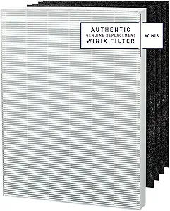 Genuine Winix 115115 Replacement Filter A for C535, 5300-2, P300, 5300, White/Black