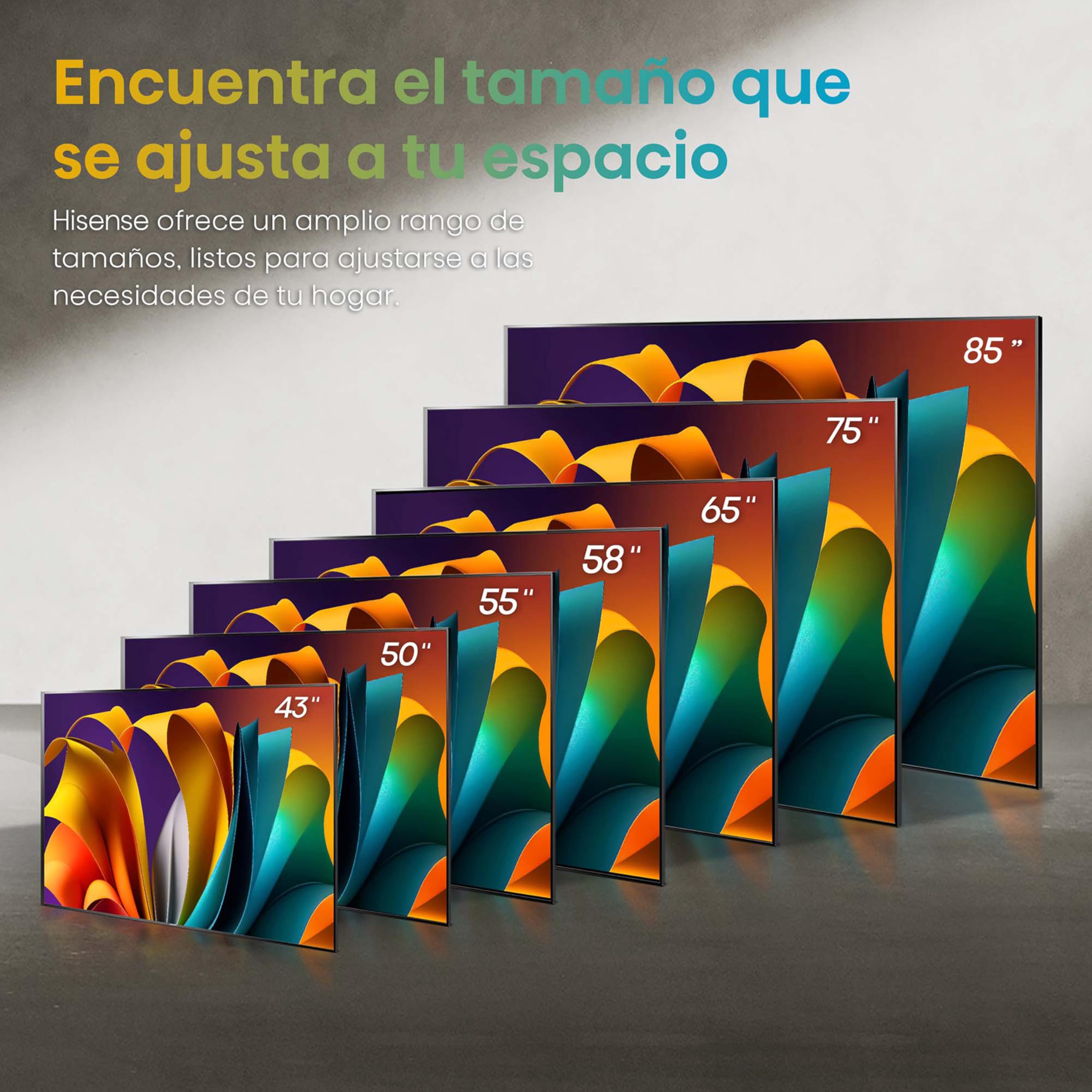 Hisense 43A6N - UHD 4K,VIDAA Smart TV, 43 Pulgadas, Dolby Vision, Modo Juego Plus, DTS Virtual X, Control por Voz televisor, Doble Control de Volumen, Auto ordenación Canales TDT (Nuevo 2024)