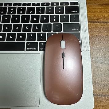 Bluetooth Wireless Mouse for Laptop mac MacBook ipad MacBook air MacBook pro pc Desktop Computer Windows Chromebook Notebook (Rose Gold)