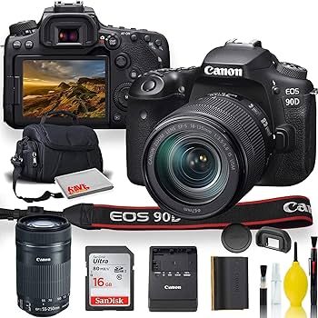 Amazon.com : Canon EOS 90D DSLR Camera with 18-135mm Lens, Canon