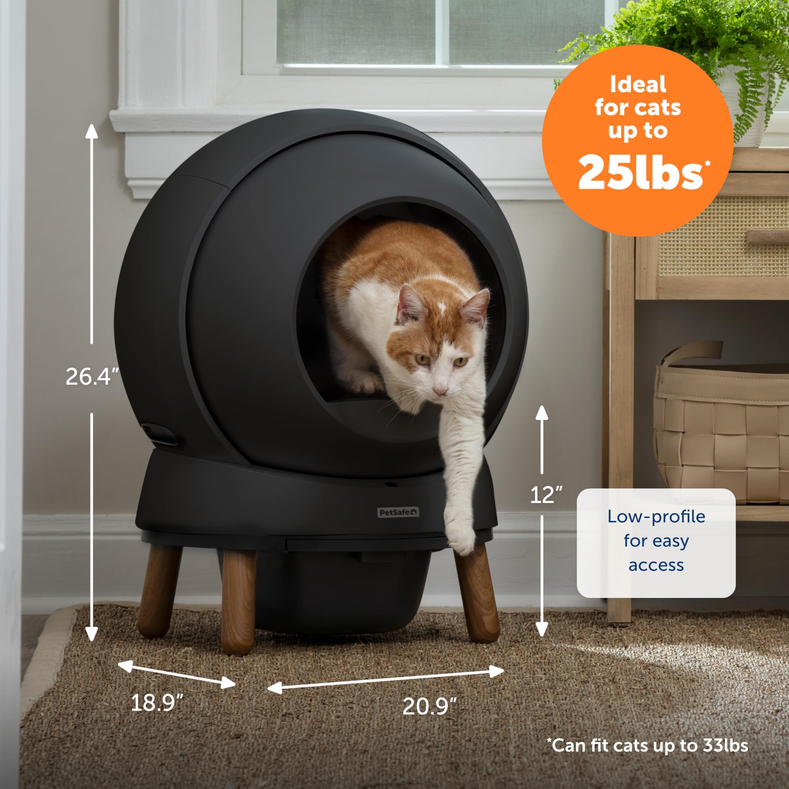 PetSafe ScoopFree SmartSpin Self-Cleaning Cat Litter Box, Black – Advanced Odor Control, App Controlled with Health Monitoring, Works with Any Litter, Up to 2 Weeks of Hands-Free Cleaning - image 6