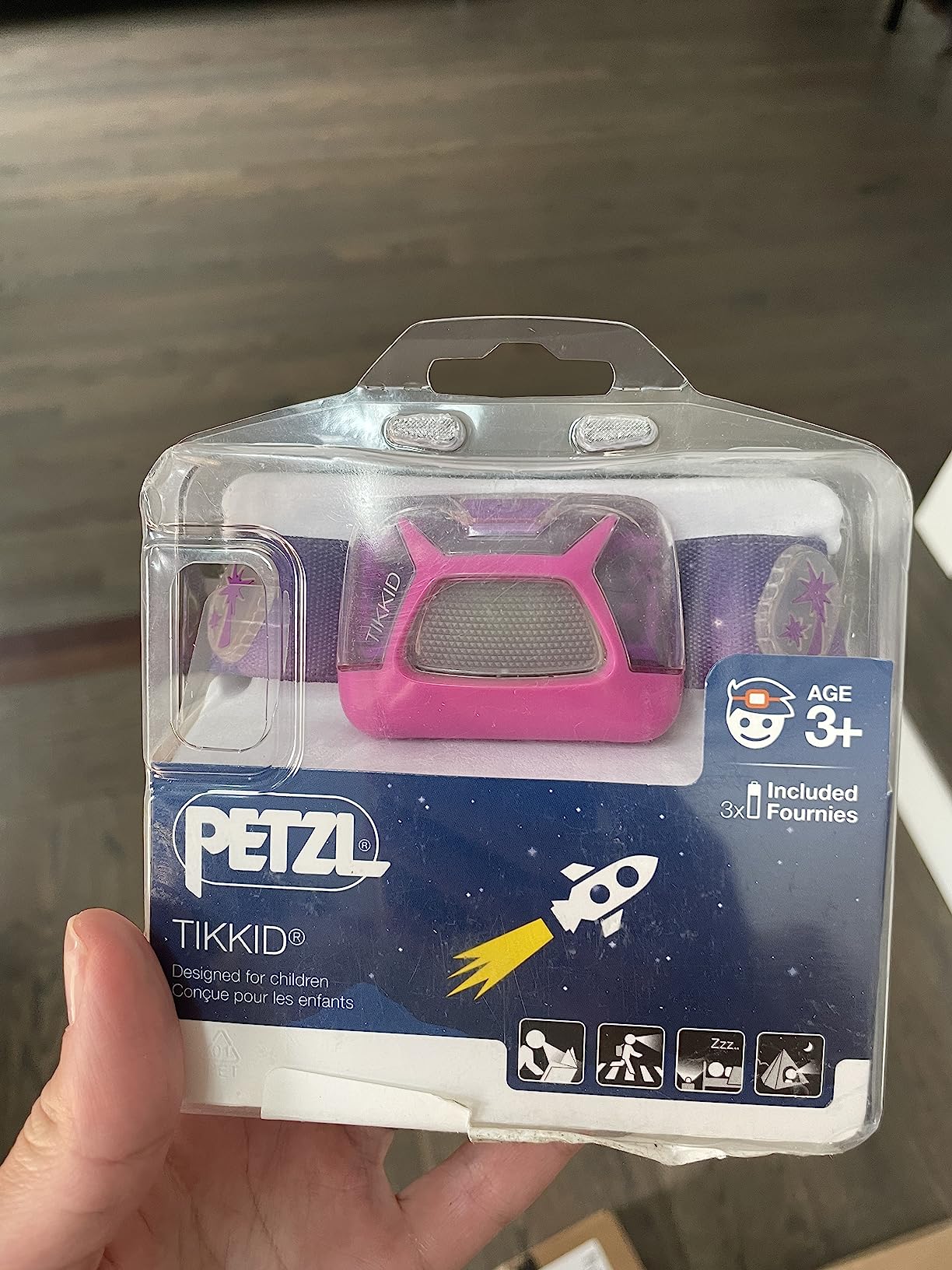 PETZL TIKKID in use