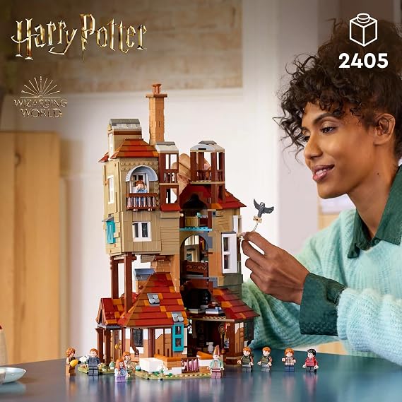 LEGO Harry Potter Kovuk – Koleksiyoncu Versiyonu 76437 - Yetişkinler için Weasley Evi Model Yapım Seti (2405 Parça)