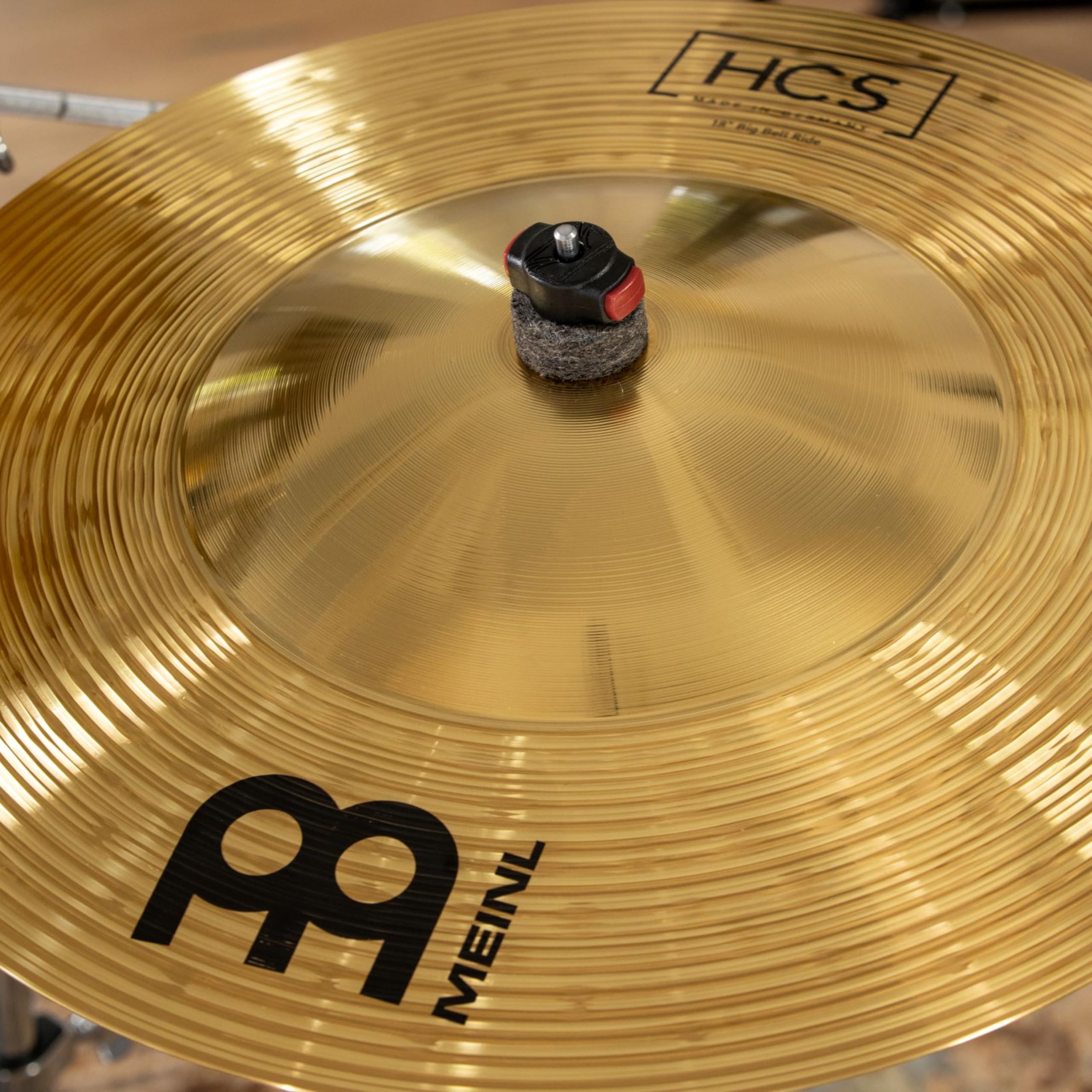 Meinl Cymbals HCS piatto Big Bell Ride 18 pollici (45,72cm) per Batteria – Finitura Tradizionale Ottone, Made in Germany (HCS18BBR)