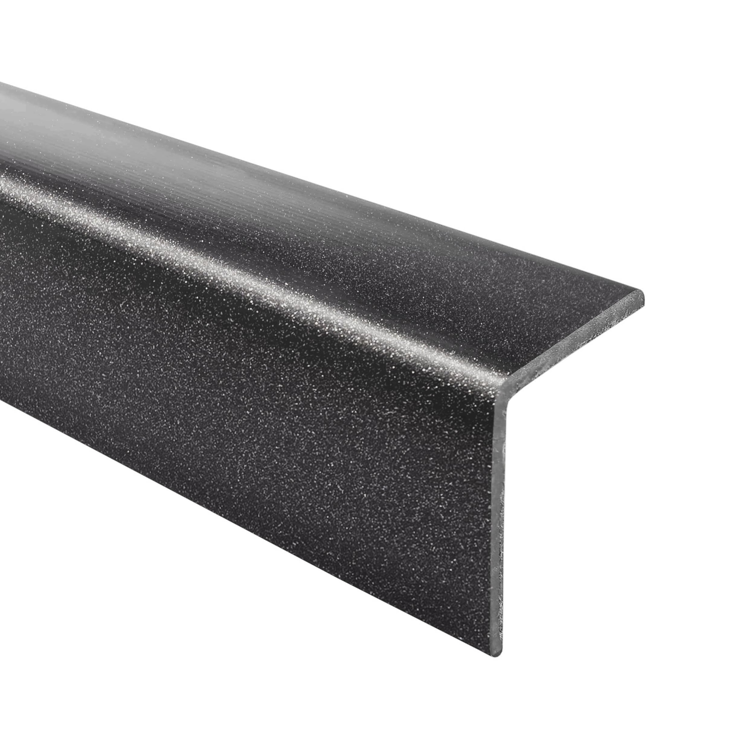 Quest Corner Trim 27 x 27 mm Edge Protection - Black-Silver, 200 cm — image 1