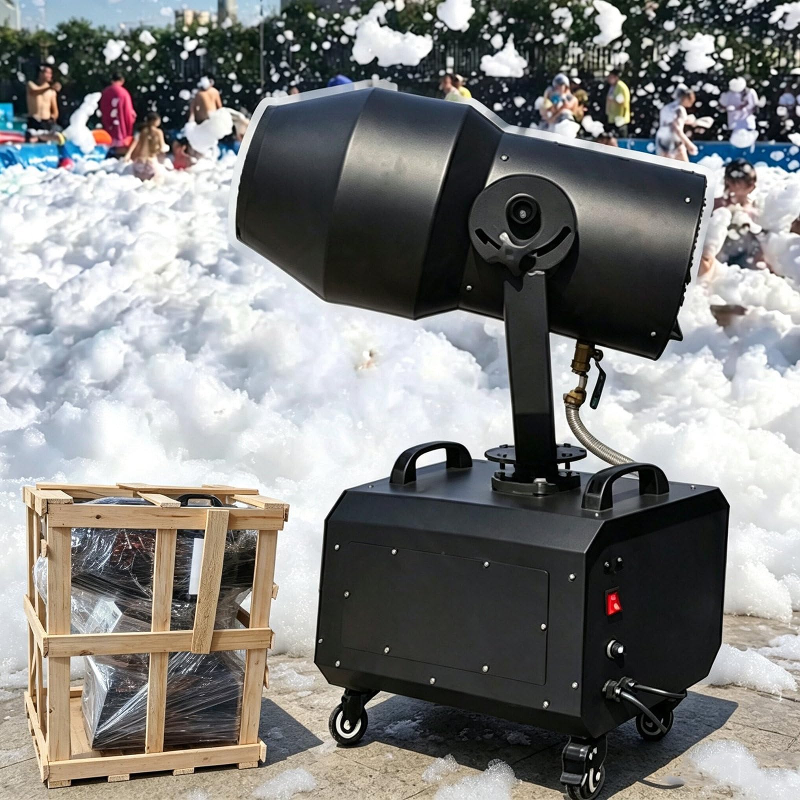 HaiZethonic 2000w Foam Jet Machine,120° Automatic Left-Right Oscillation