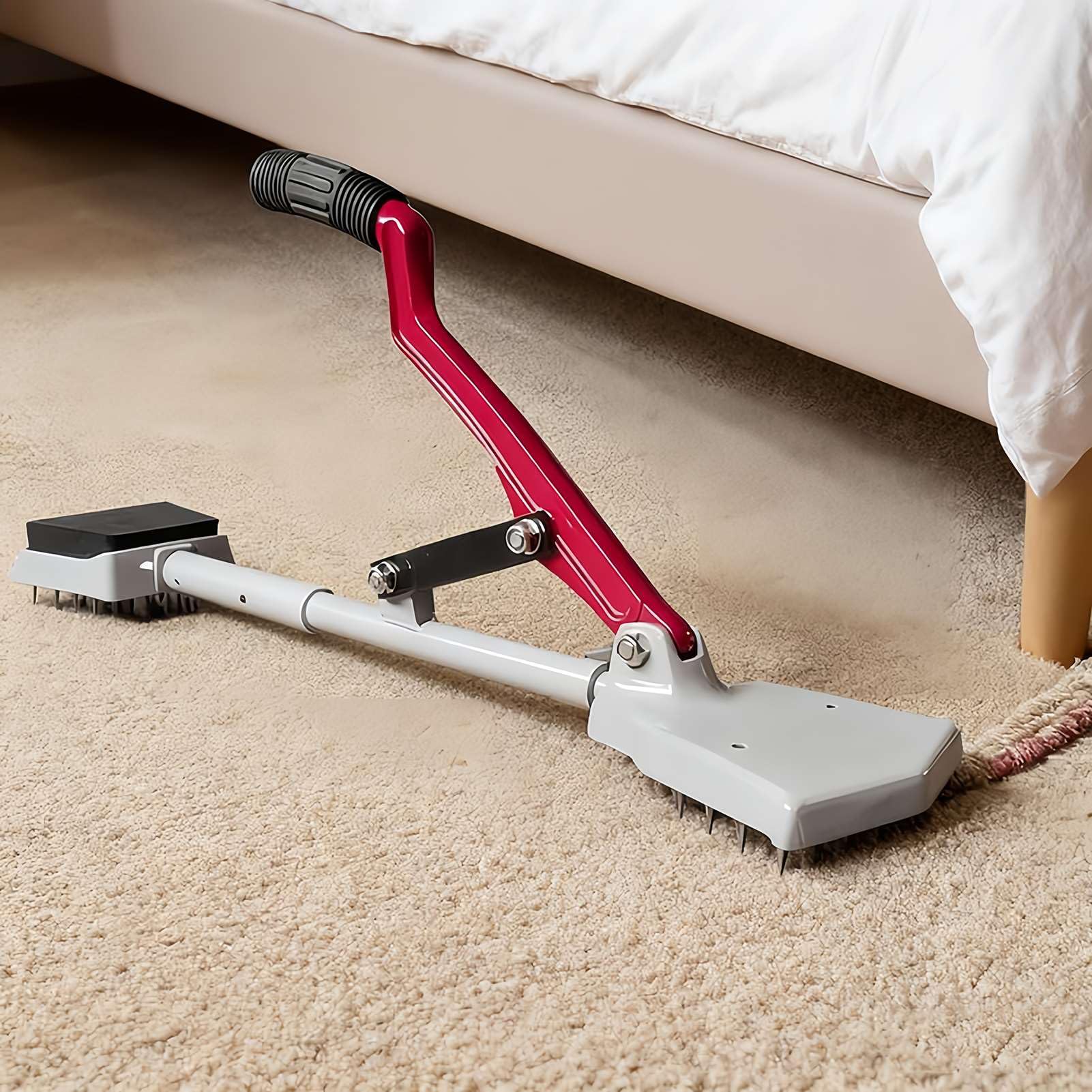 RQLSSSLMXJ Carpet Stretcher with Soft Rubber Handle and Grippers for DIY Flooring Installation