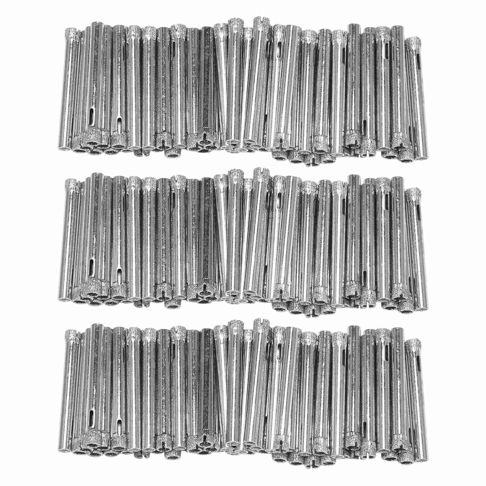 Jnchdghwa Silver 150Pcs Coated Drill Bit Set 6Mm Tipped Hole Saw For Tile, Glass, Ceramics, Porcelain, Marble