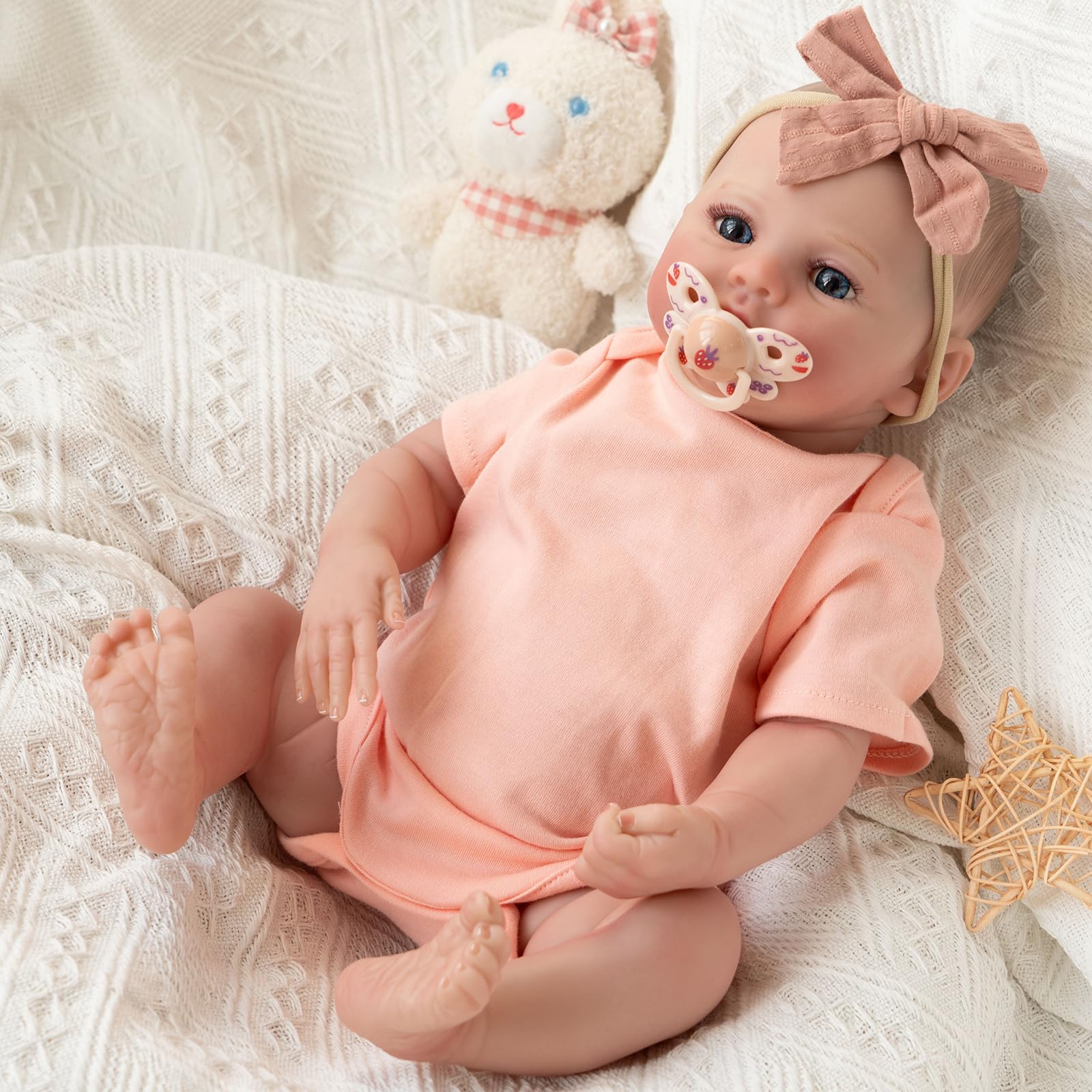 リアル新生児サイズ　フルシリコン リボーンドール　女の子♡ Amazon.co.jp: 55CM フルシリコンリボーン幼児人形女の子 22インチ現実