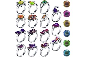 Hicarer Kids Emoji Mood Rings: Express Your Feelings!