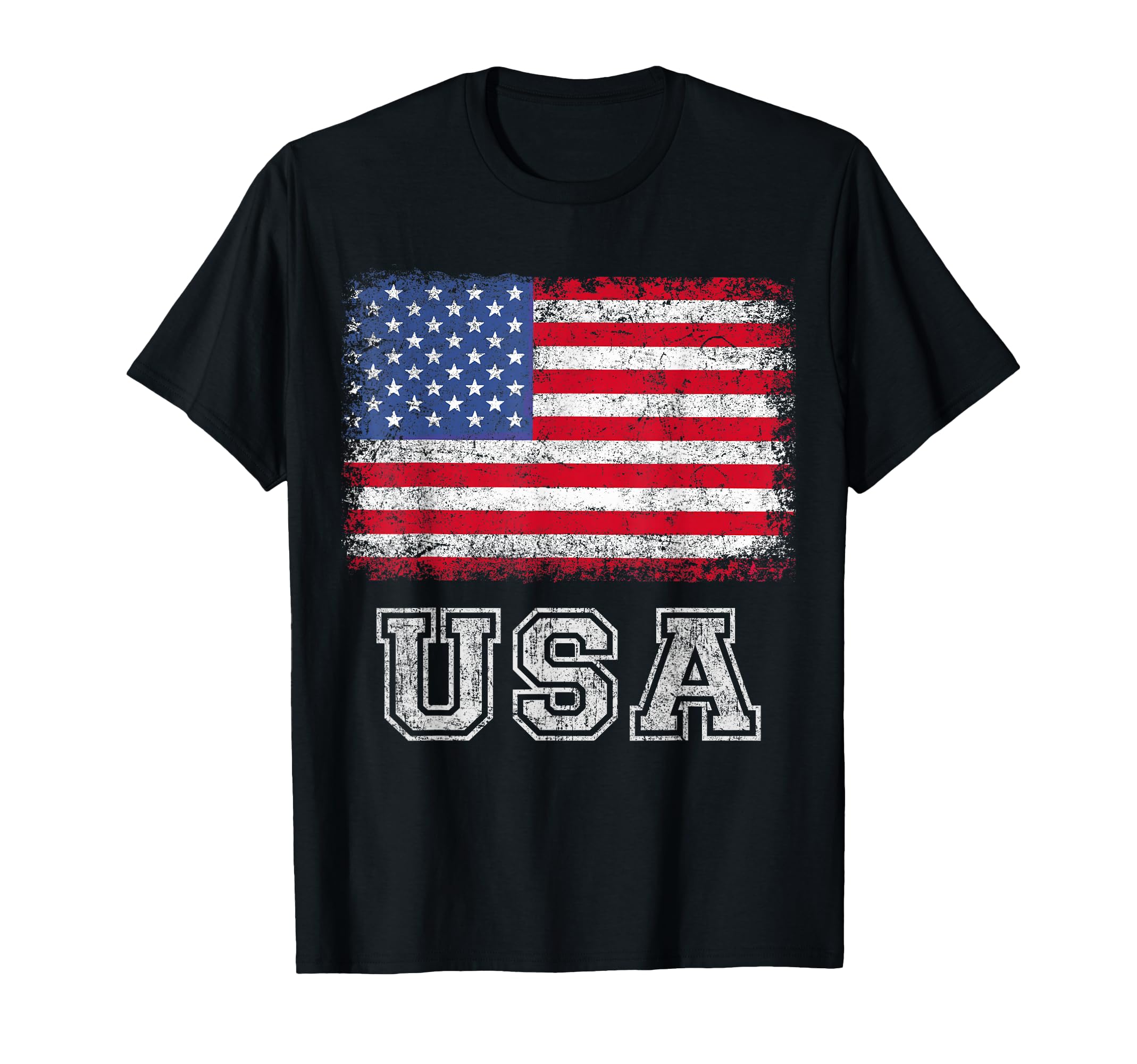 USA Patriotic American Flag for Men Women Kids Boys Girls US T-Shirt