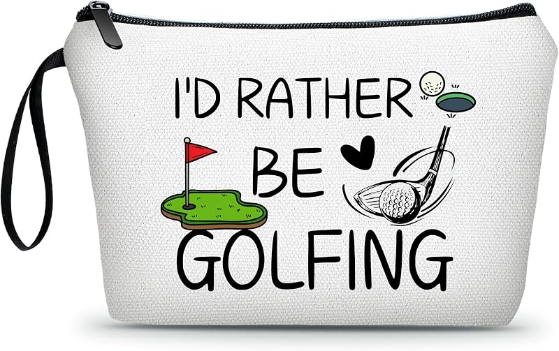 Necessaire de maquiagem ARIOSEY com estampa de golfe, Canvas, golf1