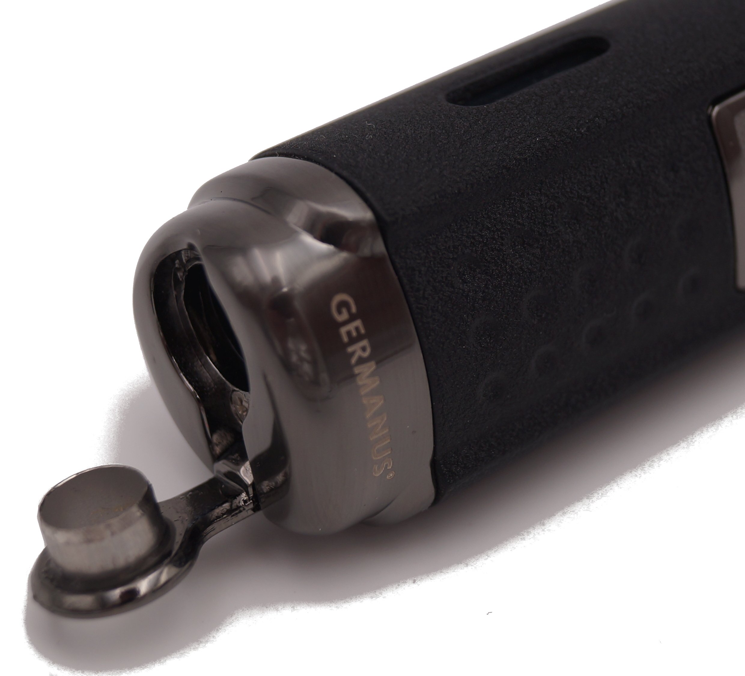 GERMANUS Jetflame Accendino per Sigari con 4 Fiamme Nero