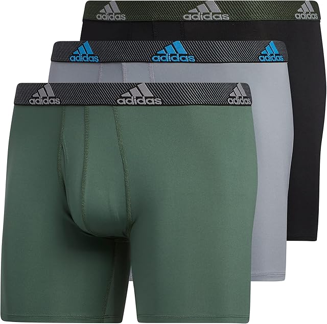 adidas Men's Performance Boxer Brief Underwear (3-pack) Underwear (pack of 3)