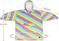 Vista 134 de Catalonia Blanket Hoodie for Kids, Oversized Wearable Sherpa Sweatshirt Pullover for Teens Youth, Gift Idea