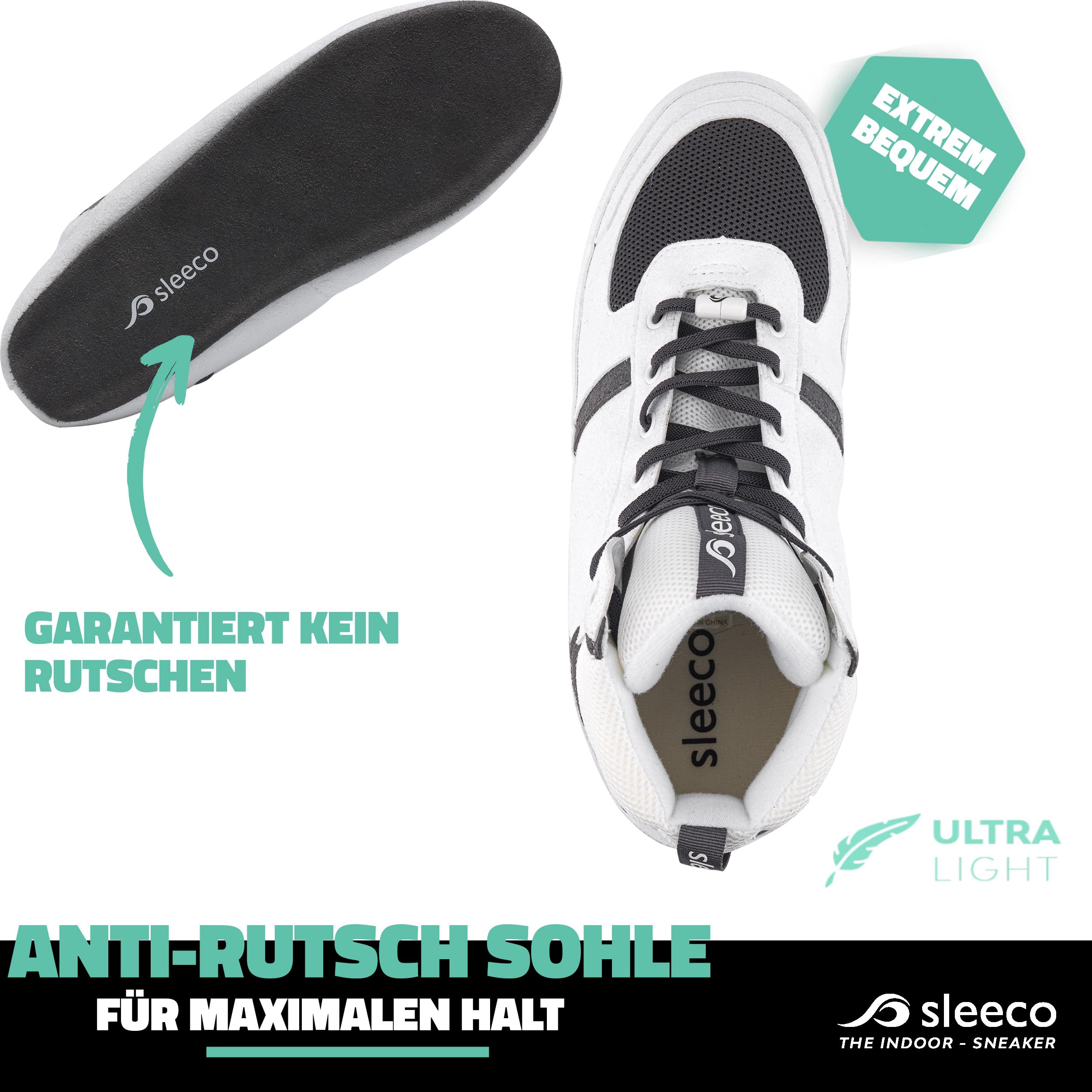 Stylische Hausschuhe im Jordan Sneaker-Look (Unisex) für Damen und Herren - Moderner und bequemer Indoor Sneaker (REVO 1, REVO 2 und NOVO)