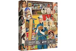 Nostalgic Baseball Masterpiece: Challenge Yourself with a Vintage Baseball 1000 Piece Jigsaw Puzzle for Adults!