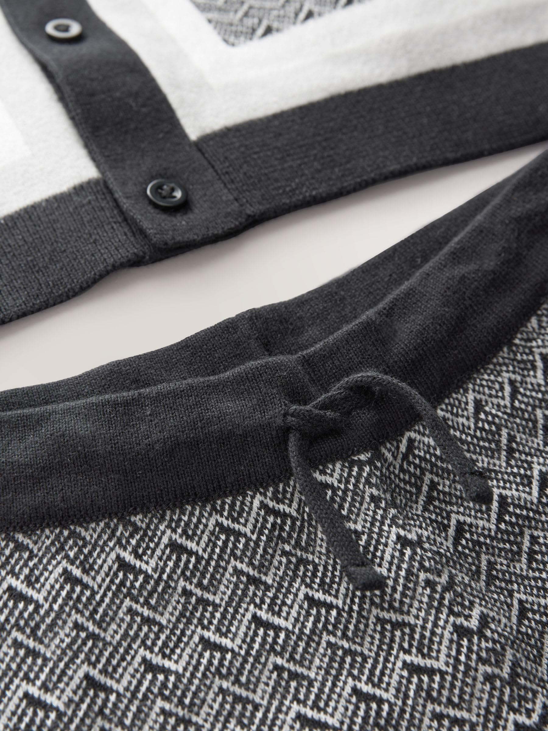 NEXT Jungen Standard Gestricktes Poloshirt und Shorts im Set 98-176