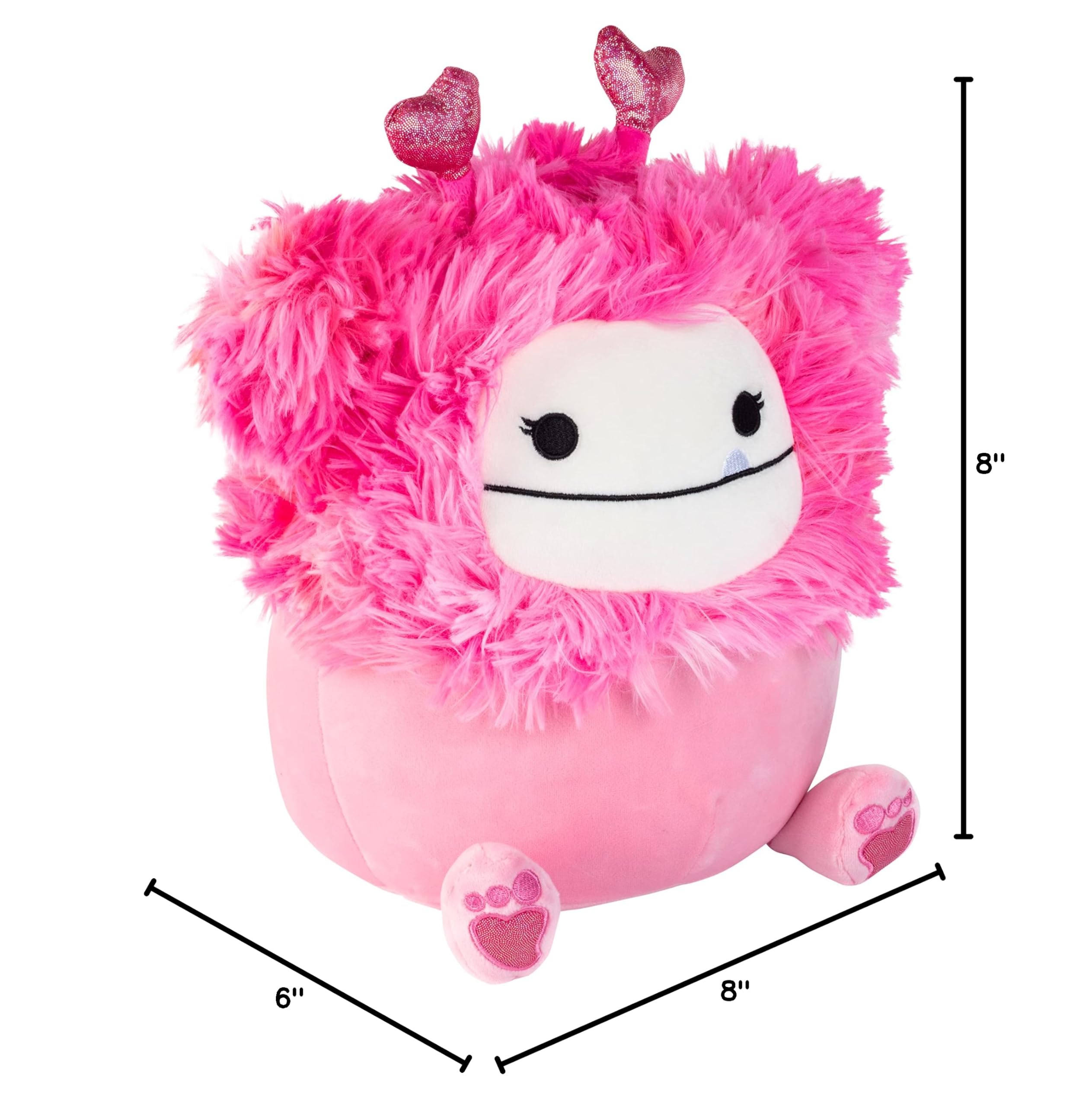 Squishmallows Original 10-Inch Sy The Pink Love  Plush - Official Jazwares Mother's Day Plush - Collectible Soft & Squishy Stuffed Animal Toy -Gift for Moms, Women, Kids, Girls & Boys: Bigfoot