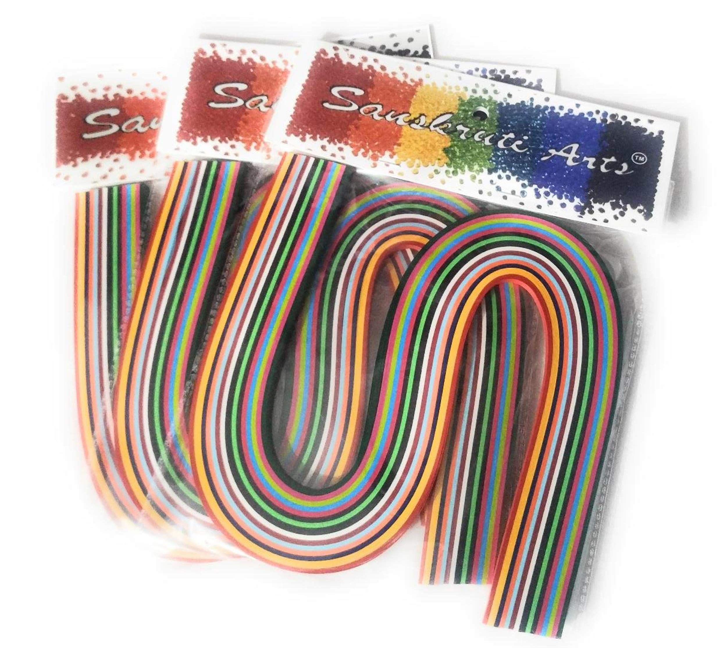 Sanskruti Arts Quilling Paper Multicolor Strips 5mm-450 Strips 2