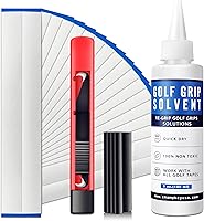 Vista 1 de CHAMPKEY Deluxe Grip Repair Kits for Regripping Golf Clubs - Inlcudes Hook Knife, 2" x 10" Professional Tapes, 5 oz Solvent and Rubber Vise Clamp