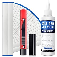 CHAMPKEY Deluxe Grip Repair Kits for Regripping Golf Clubs - Inlcudes Hook Knife, 2" x 10" Professional Tapes, 5 oz Solvent and Rubber Vise Clamp