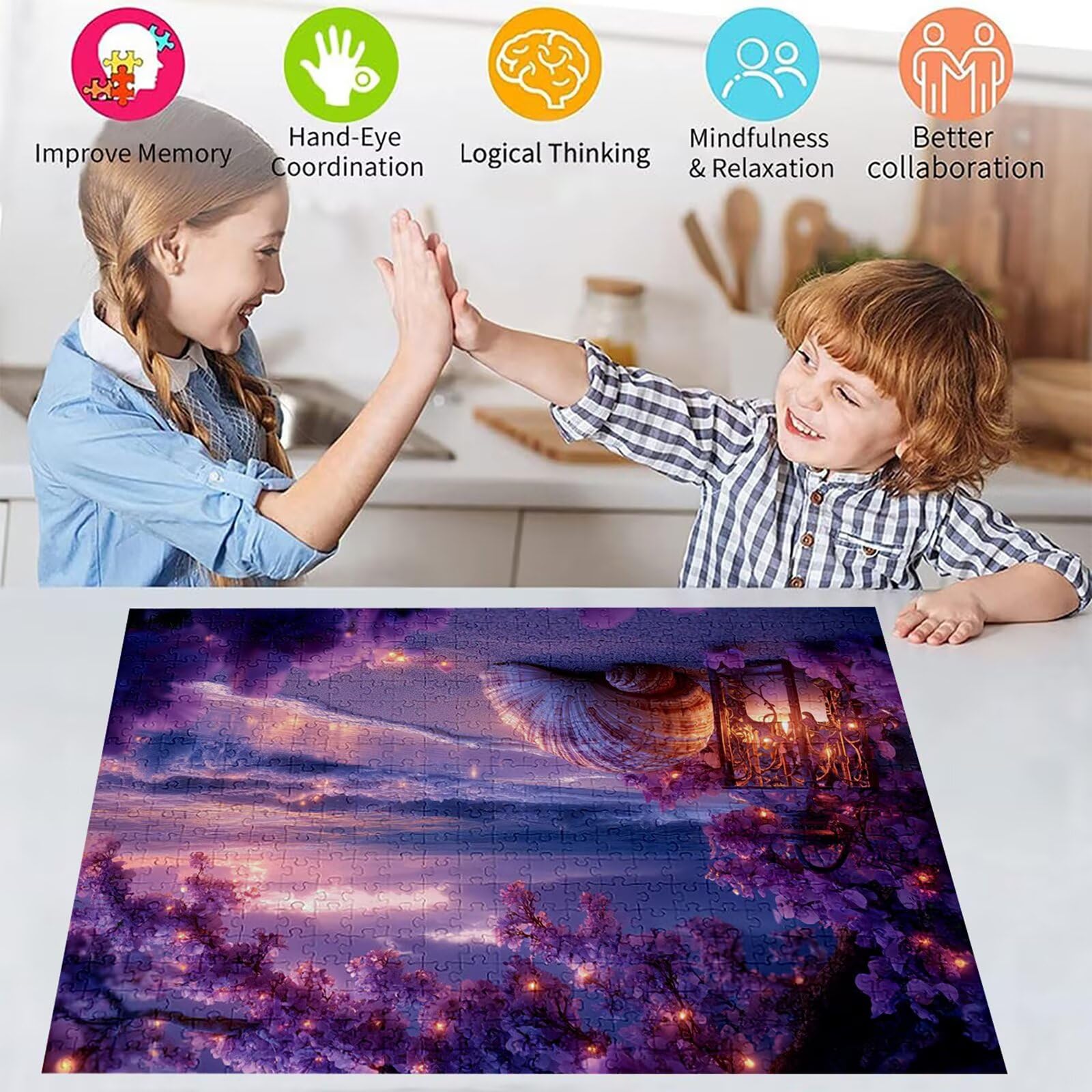 Puzzle 4000 elementów plaża puzzle dla dorosłych muszla 141 x 87 cm unikalne rzemiosło klasyczne drewniane układanka 3D do rodzinnych gier biznesowych, układanka do samodzielnego wykonania nawet do