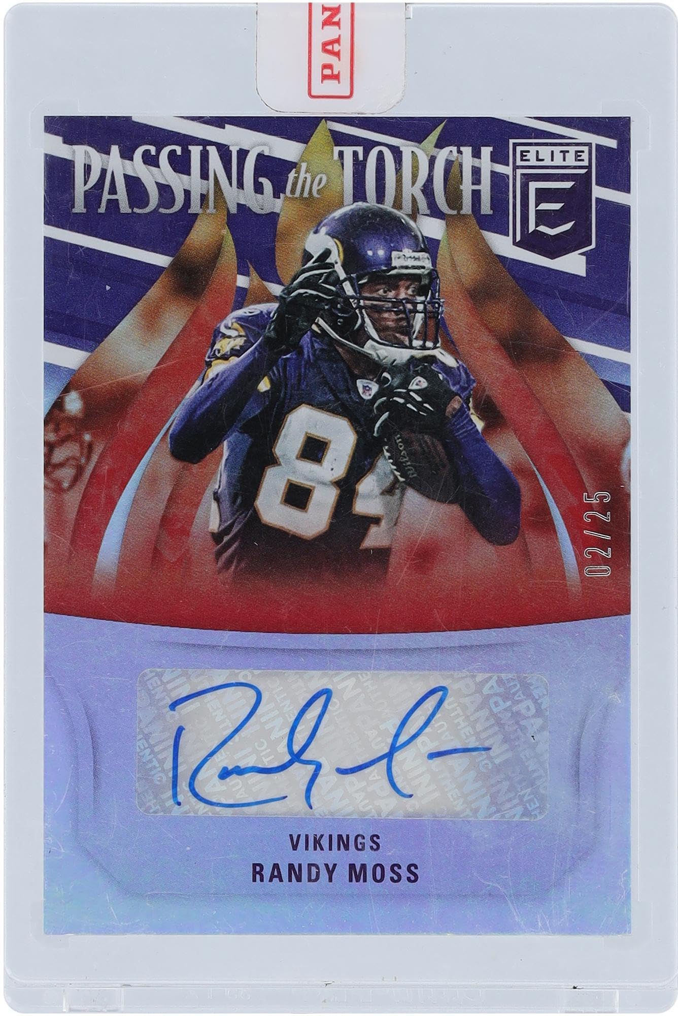 Randy Moss and Justin Jefferson Minnesota Vikings Autographed 2022