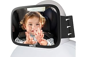 Onco Tesla-Compatible Car Mirror for Baby, 100% Shatterproof Shockproof Adjustable