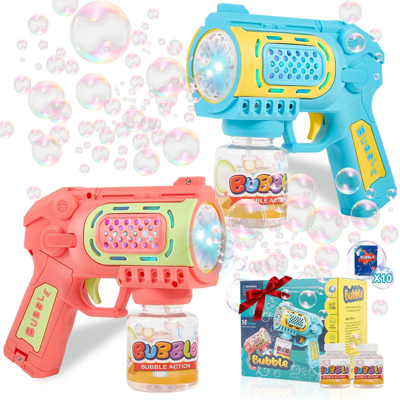 UGYWI 2-Pack Bubble Gun