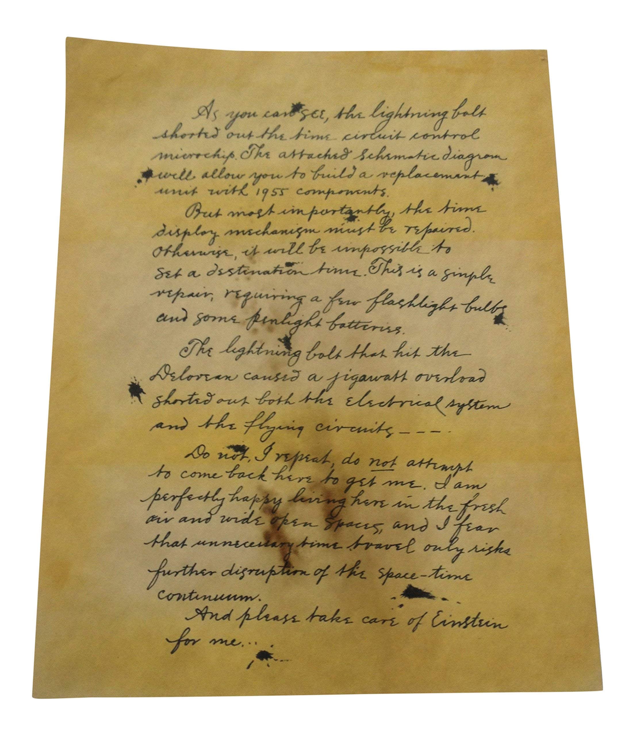 Back to the Future Doc Brown's Back to the Future Delorean Repair Instructions (Renewed)