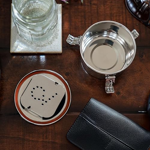 Miniatura 3 de CVAULT Recipiente grande de almacenamiento de 2 oz  Hermético y resistente a la luz  Acero inoxidable de grado alimenticio  Incluye paquete de 8