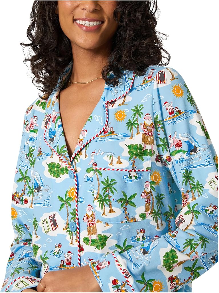 Multi Bedhead PJs Long Sleeve Classic Cotton Knit Pajama Set